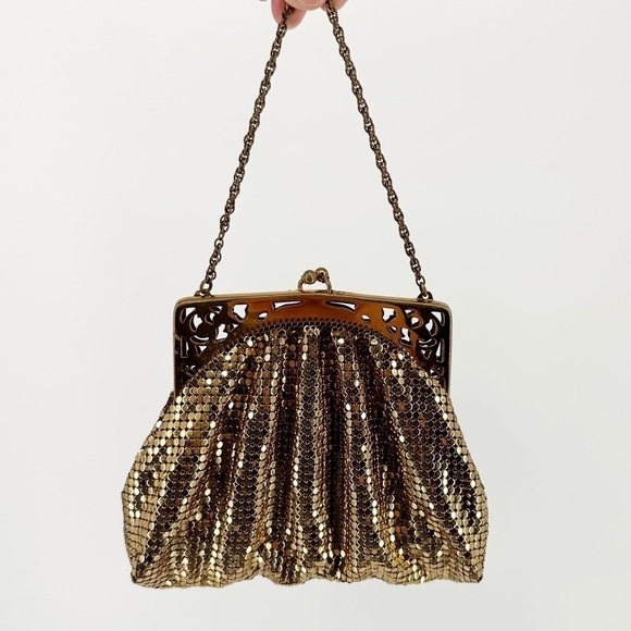 Vintage Whiting & Davis Metal Mesh Purse 70s 80s - Picture 2 of 8